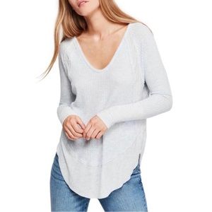 We The Free Waffleknit Oversized Top